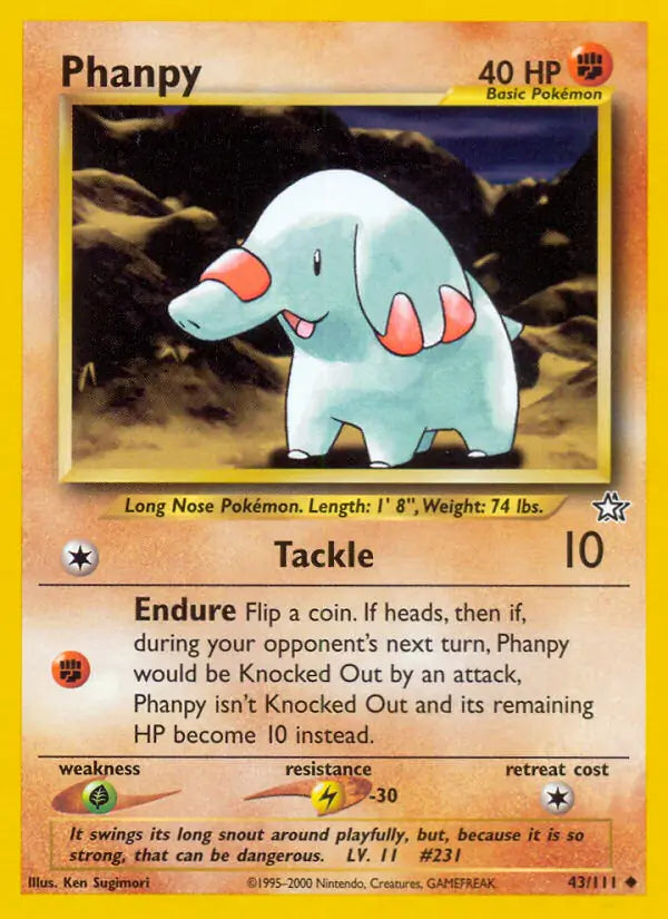Phanpy 043/111 (Neo Genesis)  - Unlimited