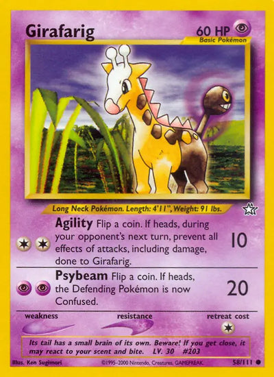 Girafarig 058/111 (Neo Genesis)  - Unlimited