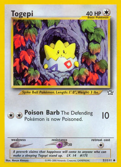 Togepi 051/111 (Neo Genesis)  - Unlimited