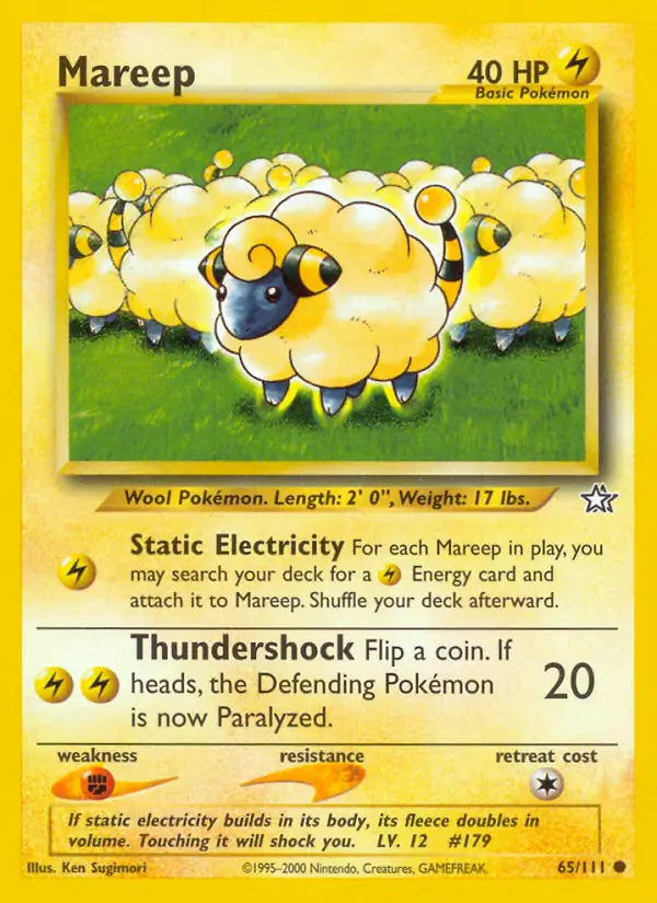 Mareep 065/111 (Neo Genesis)  - Unlimited