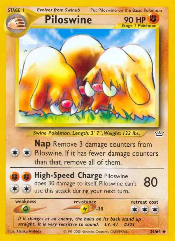 Piloswine 36/64 (Neo Revelation)  - Unlimited