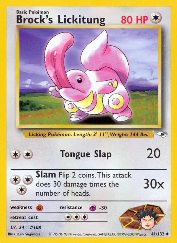 Brock's Lickitung 041/132 (Gym Heroes)  - Unlimited