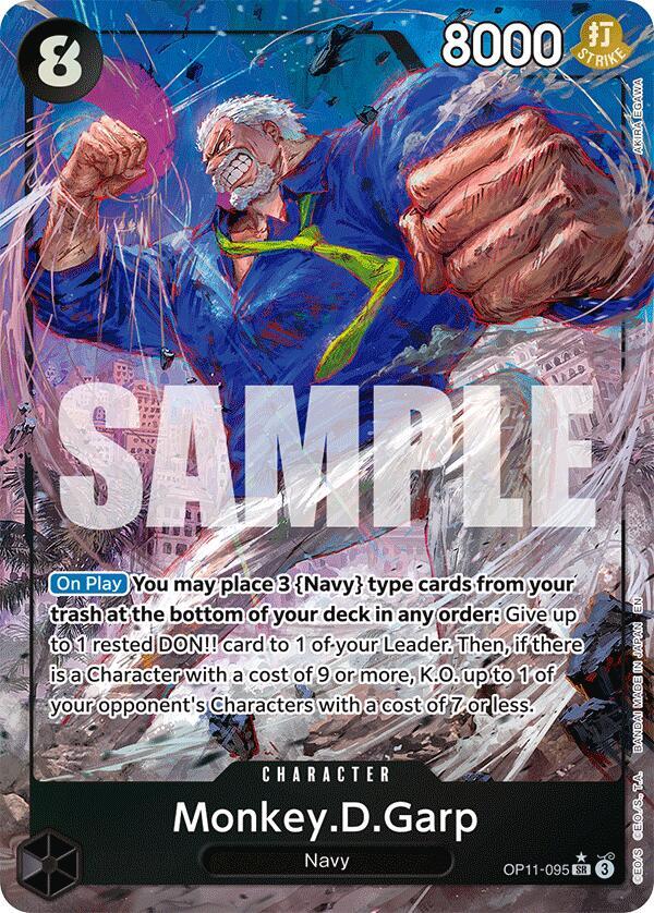 Monkey.D.Garp OP11-095 (A Fist of Divine Speed)  - Alternate Art Foil