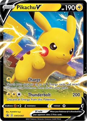 Pikachu V SWSH061 (SWSH: Sword & Shield Promo Cards)  - Holofoil