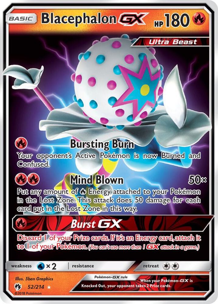 Blacephalon GX 52/214 (SM - Lost Thunder)  - Holofoil