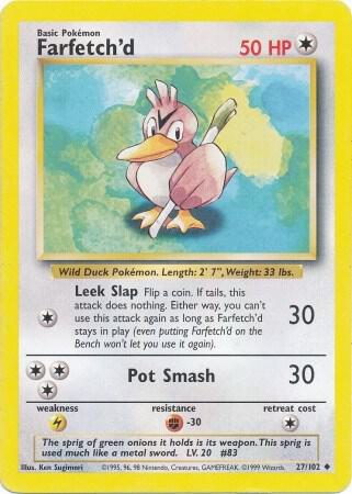 Farfetch'd 027/102 (Base Set)  - Unlimited Normal