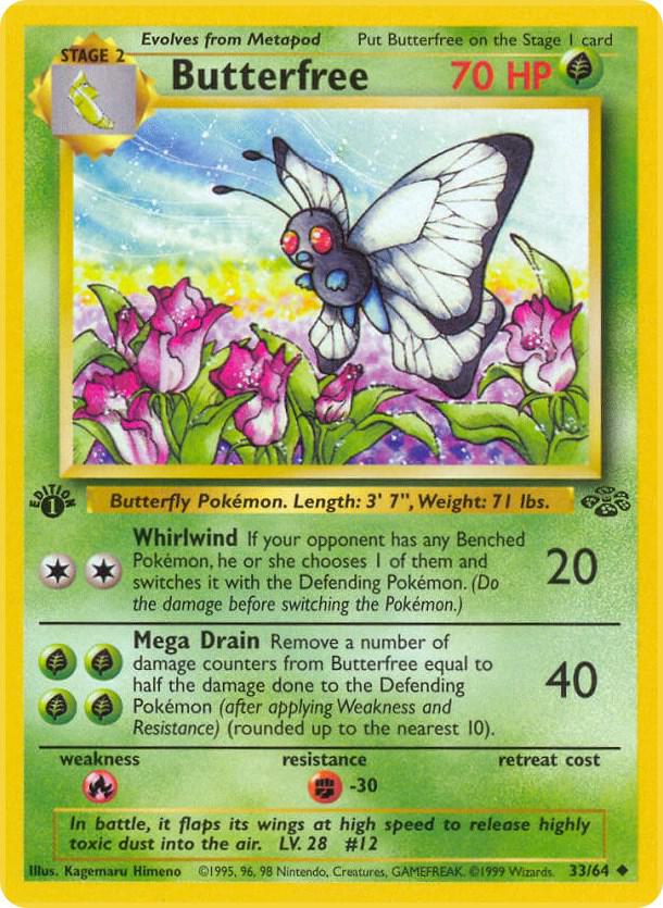 Butterfree 33/64 (Jungle)  - 1st Edition