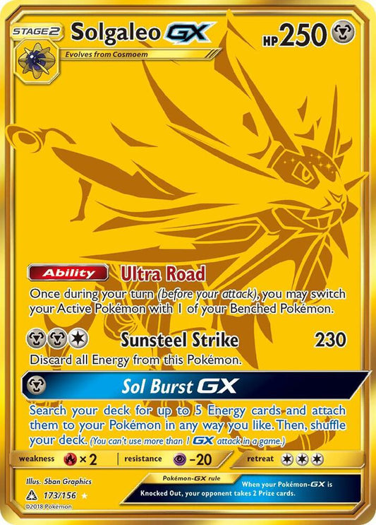 Solgaleo GX 173/156 (SM - Ultra Prism)  - Holofoil