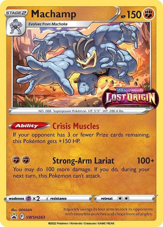 Machamp Prerelease SWSH243 (SWSH: Sword & Shield Promo Cards)  - Holofoil