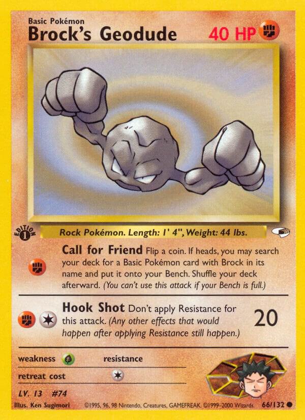 Brock's Geodude 066/132 (Gym Heroes)  - Unlimited