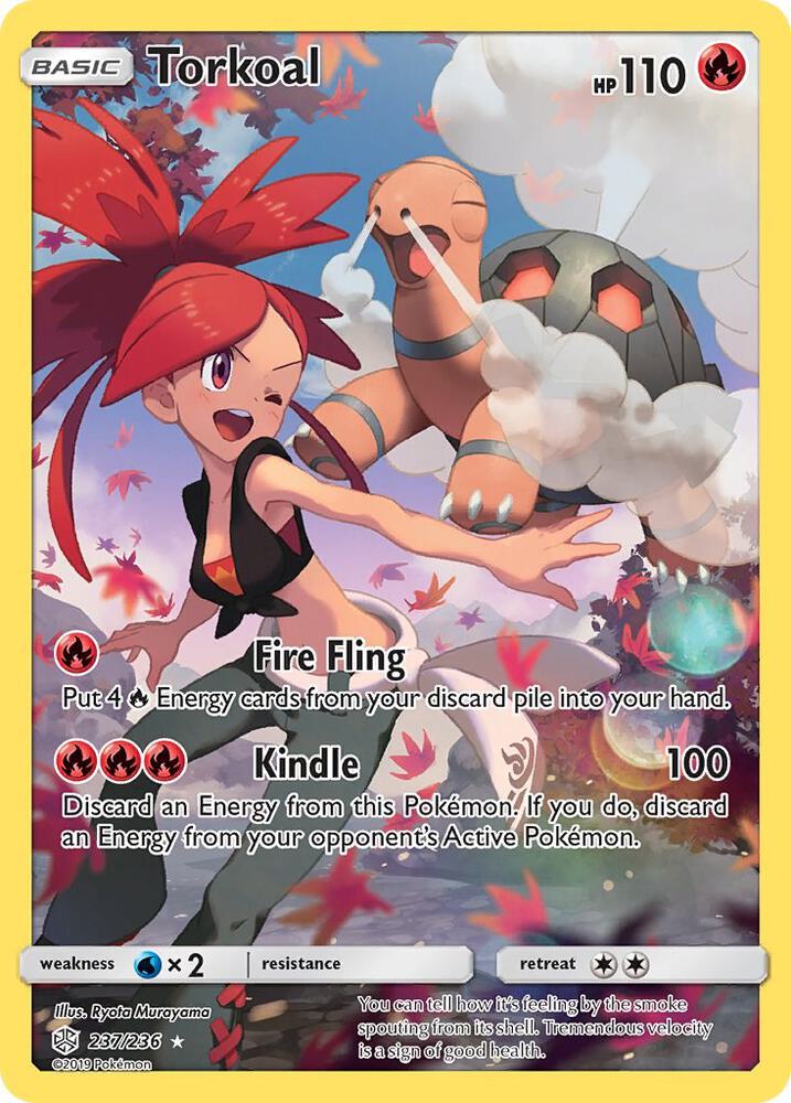 Torkoal Secret 237/236 (SM - Cosmic Eclipse)  - Holofoil