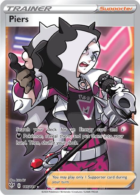 Piers 187/189 (SWSH03: Darkness Ablaze)  - Holofoil