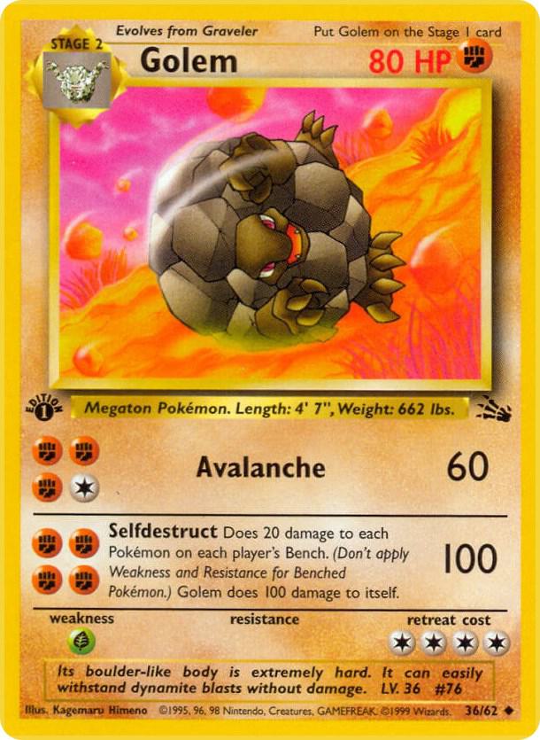 Golem 36/62 (Fossil)  - 1st Edition