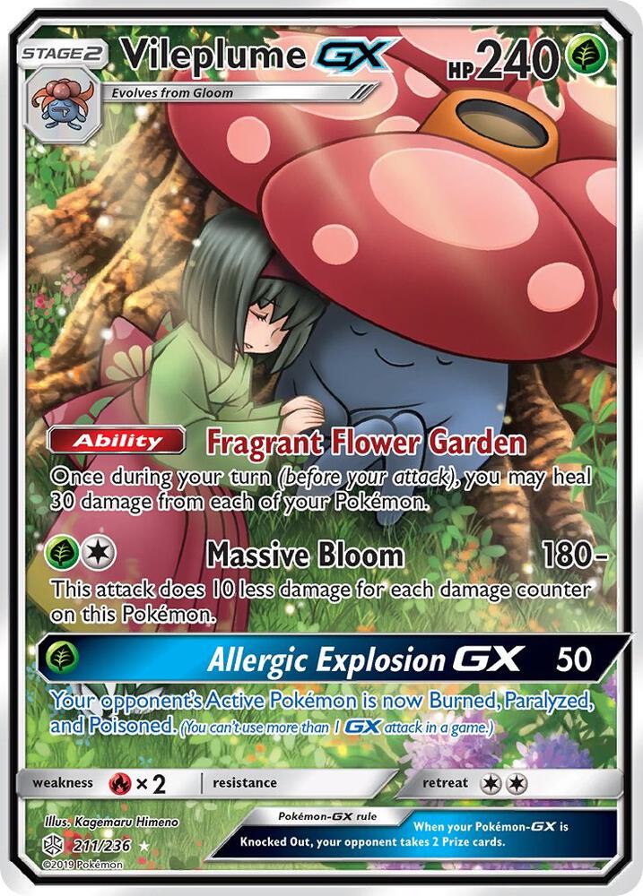 Vileplume GX 211/236 (SM - Cosmic Eclipse)  - Holofoil