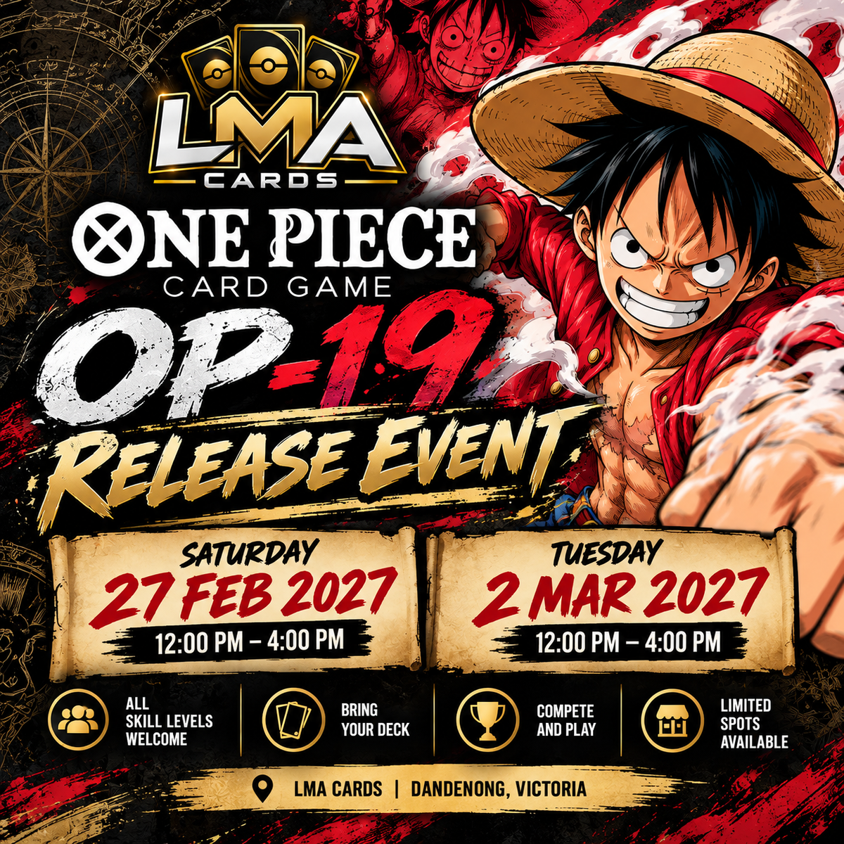 One Piece OP-19 Release Event – Entry Ticket