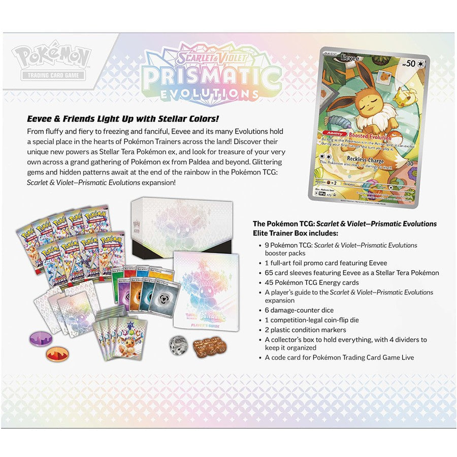 Pokemon TCG Scarlet & Violet  Prismatic Evolutions Elite Trainer Box