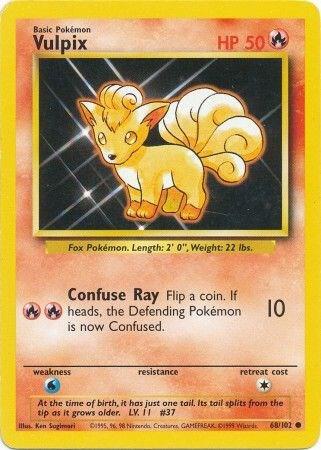 Vulpix 068/102 (Base Set)  - Unlimited Normal