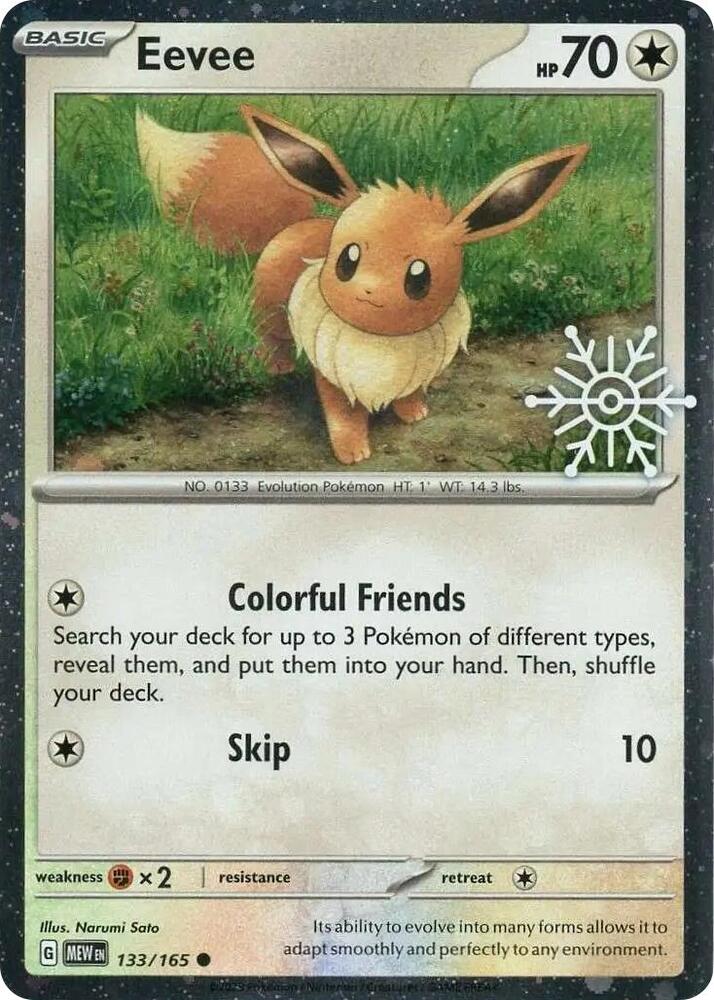 Eevee Holiday Calendar 133/165 (Miscellaneous Cards & Products)  - Holofoil