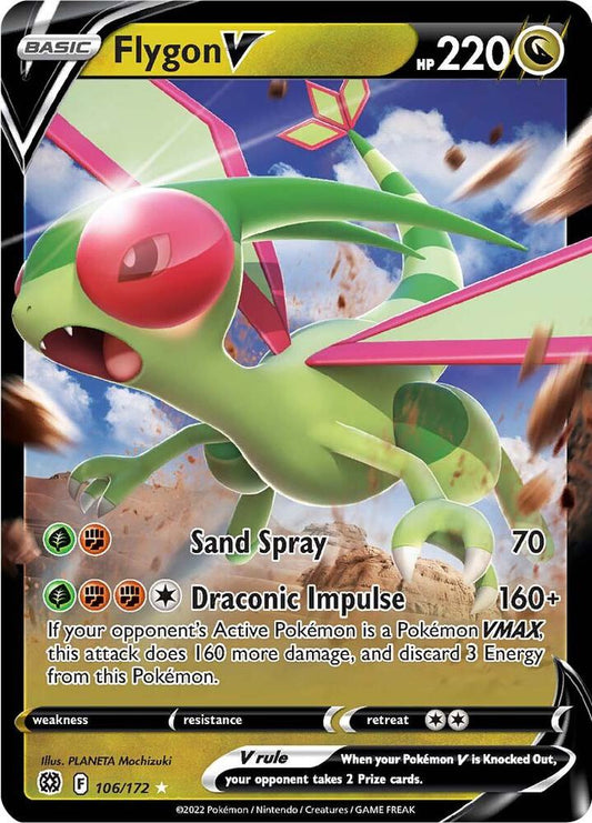 Flygon V 106/172 (SWSH09: Brilliant Stars)  - Holofoil