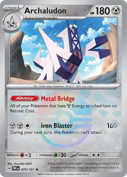 Archaludon 070/131 (SV: Prismatic Evolutions)  - Poke Ball Holofoil