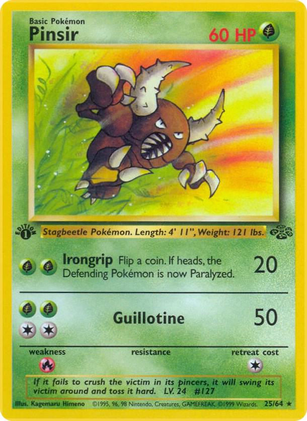 Pinsir 25/64 (Jungle)  - 1st Edition