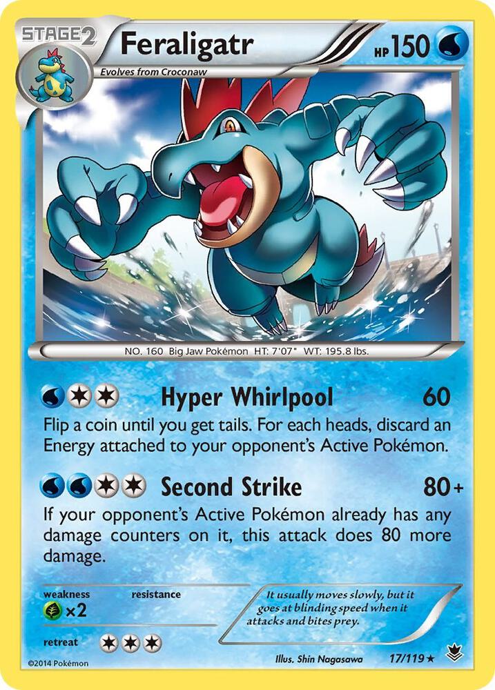 Feraligatr 17/119 (XY - Phantom Forces)  - Holofoil