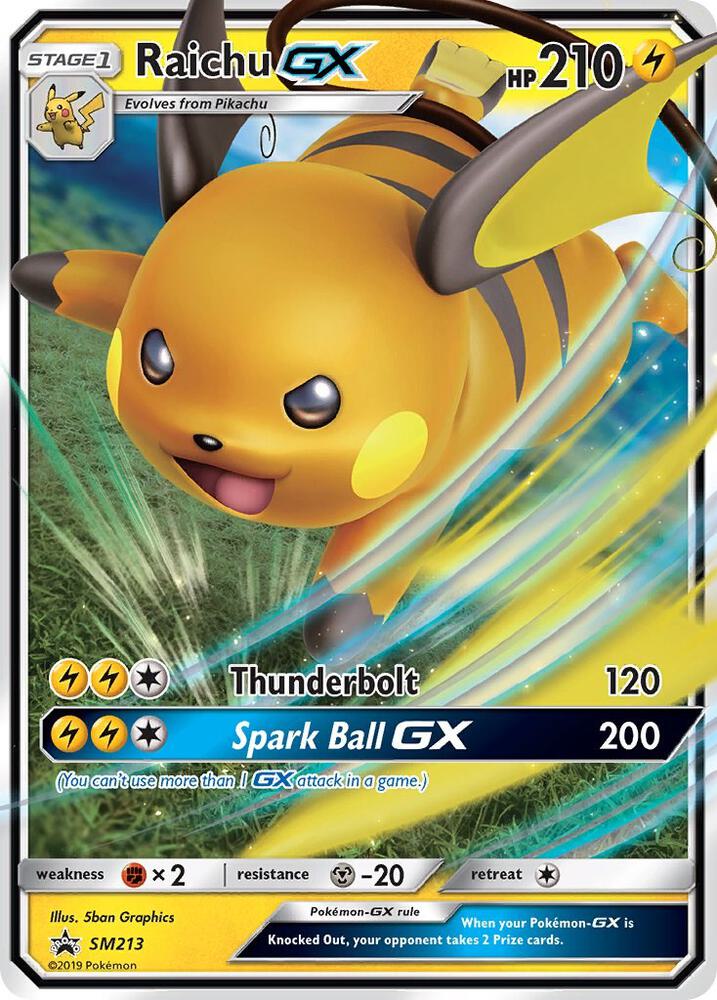 Raichu GX SM213 (SM Promos)  - Holofoil