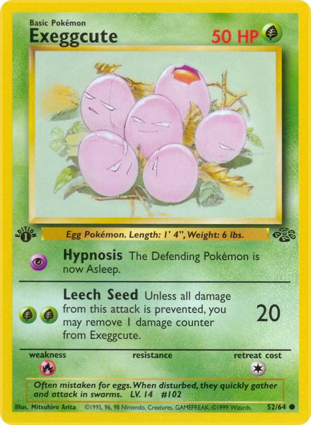 Exeggcute 52/64 (Jungle)  - 1st Edition