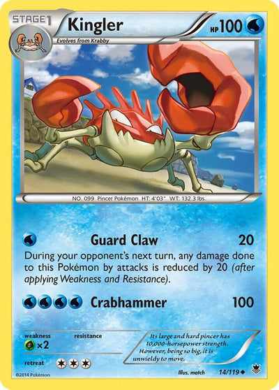 Kingler 14/119 (XY - Phantom Forces) 