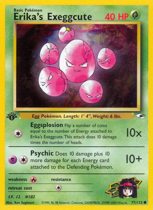 Erika's Exeggcute 077/132 (Gym Heroes)  - 1st Edition