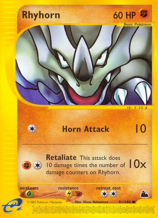 Rhyhorn 091/144 (Skyridge) 
