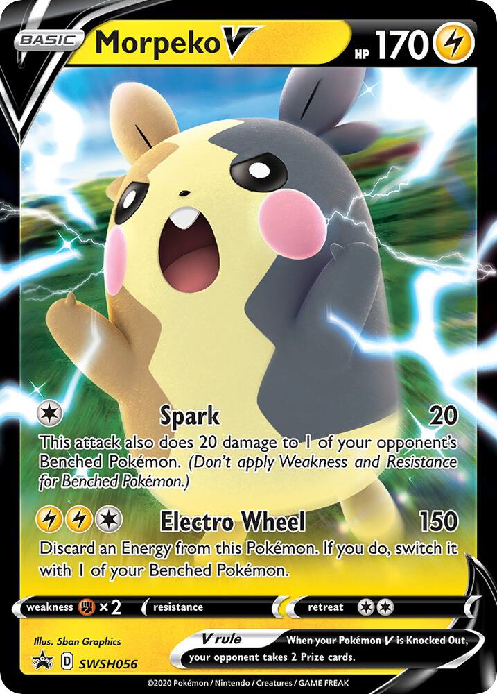 Morpeko V SWSH056 (SWSH: Sword & Shield Promo Cards)  - Holofoil