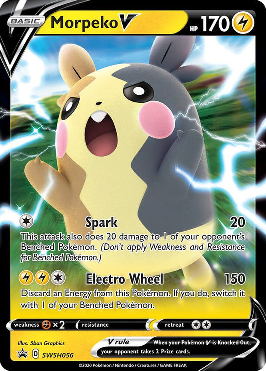 Morpeko V SWSH056 (SWSH: Sword & Shield Promo Cards)  - Holofoil