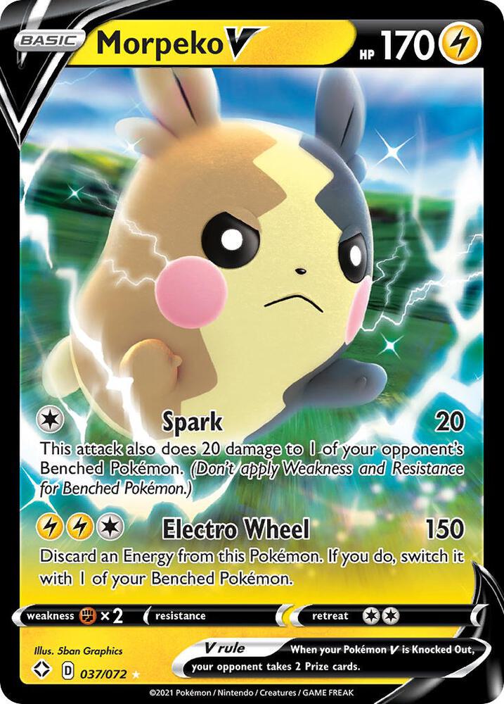 Morpeko V 037/072 (Shining Fates)  - Holofoil