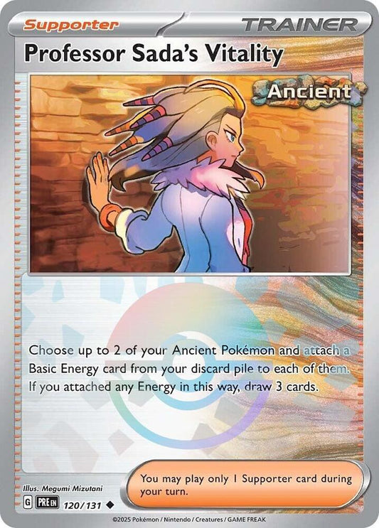 Professor Sada's Vitality 120/131 (SV: Prismatic Evolutions)  - Poke Ball Holofoil