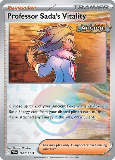 Professor Sada's Vitality 120/131 (SV: Prismatic Evolutions)  - Poke Ball Holofoil