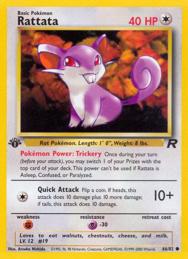 Rattata 66/82 (Team Rocket)  - 1st Edition