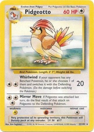 Pidgeotto 022/102 (Base Set)  - Unlimited Normal