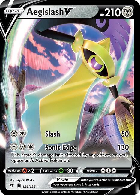 Aegislash V 126/185 (SWSH04: Vivid Voltage)  - Holofoil