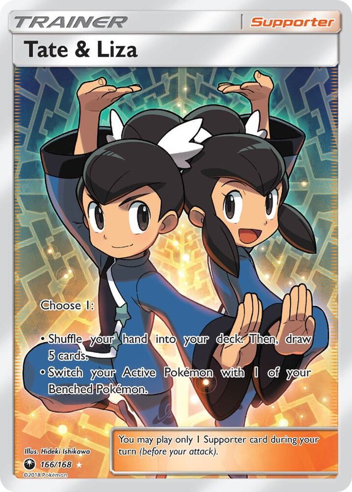 Tate and Liza 166/168 (SM - Celestial Storm)  - Holofoil
