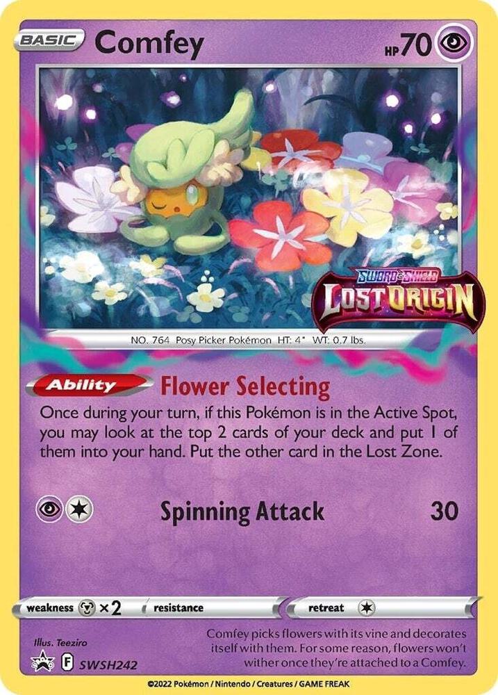 Comfey Prerelease SWSH242 (SWSH: Sword & Shield Promo Cards)  - Holofoil