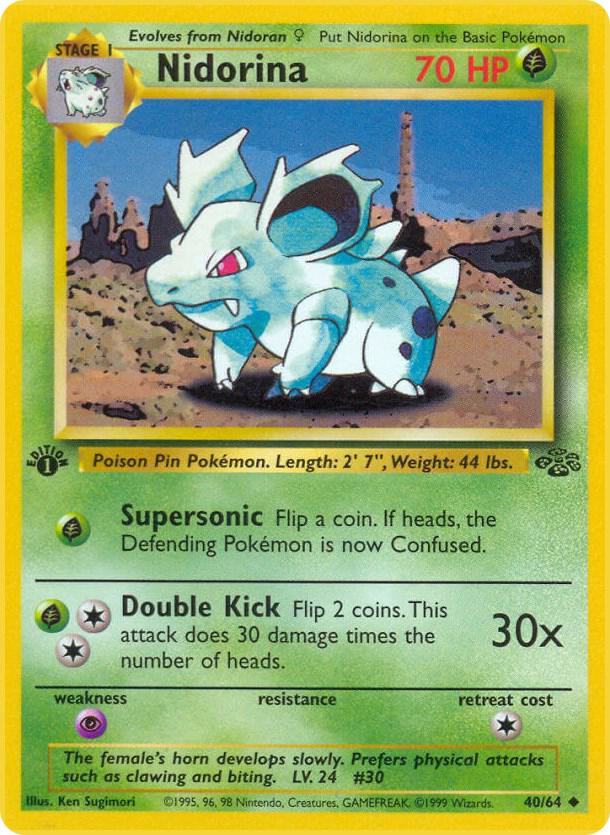 Nidorina 40/64 (Jungle)  - 1st Edition