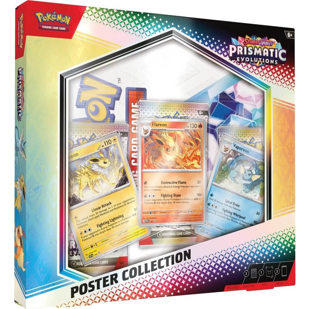 Pokemon TCG Scarlet & Violet Prismatic Evolutions Poster Collection