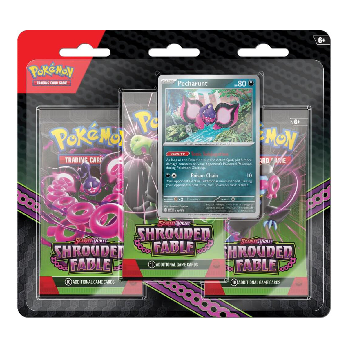 Pokemon TCG: Scarlet & Violet Shrouded Fable 3 Pack Blister