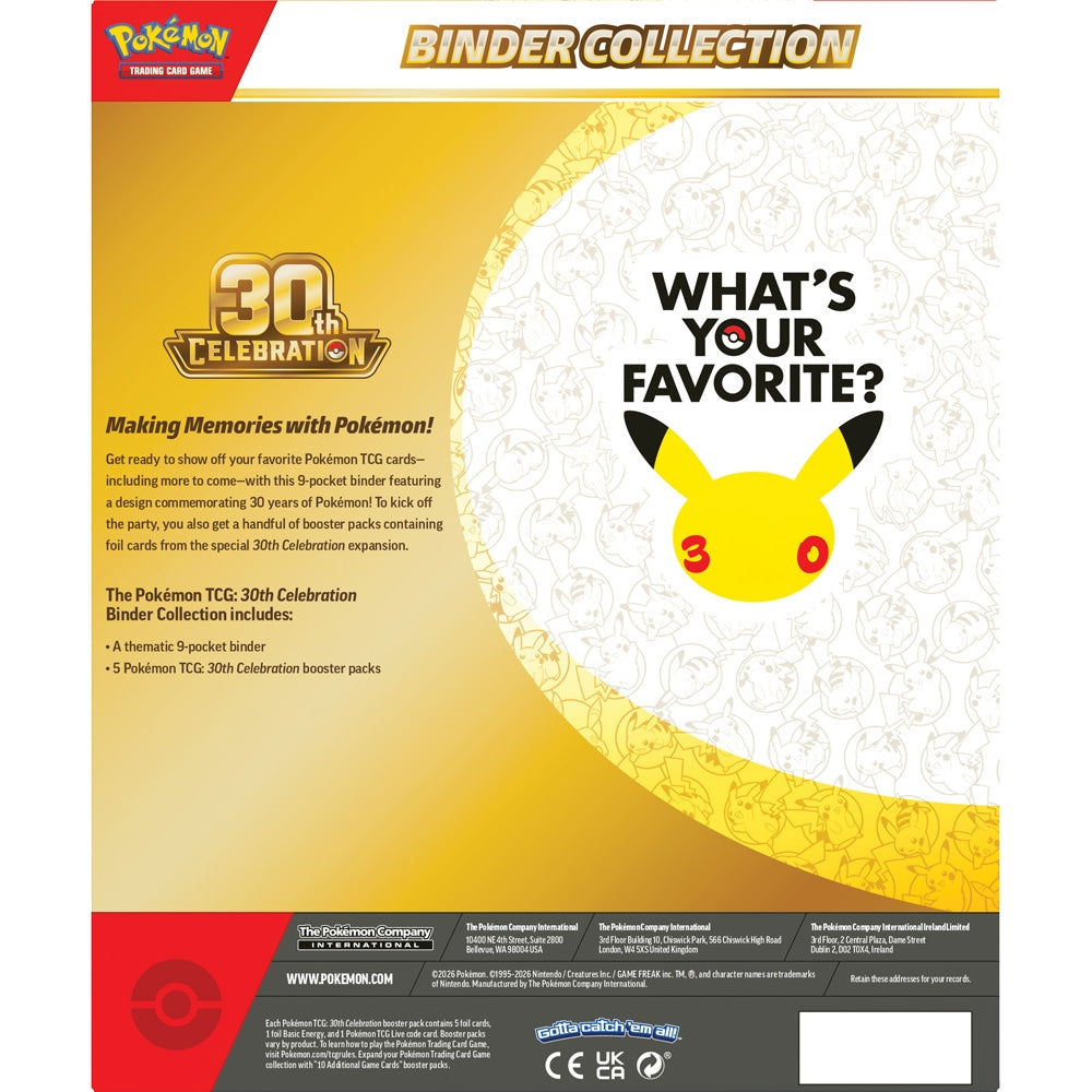 Pokemon TCG: 30th Celebration Binder Collection
