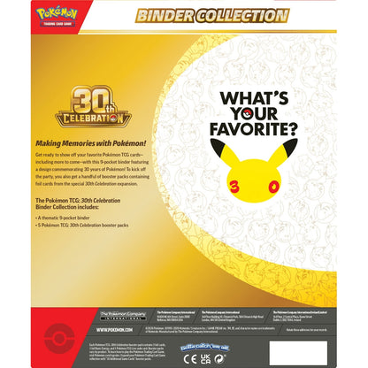 Pokemon TCG: 30th Celebration Binder Collection