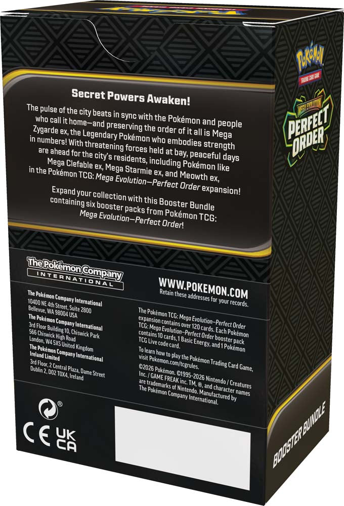 Pokemon TCG: Mega Evolution— Perfect Order Booster Bundle [Limit 1]