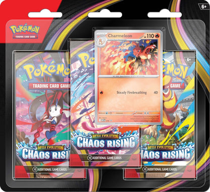 Pokemon TCG: Mega Evolution Chaos 3-Booster Blister [Limit 1]